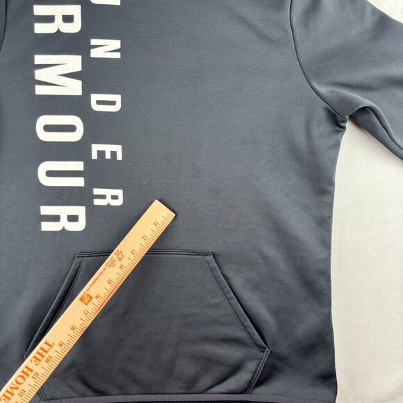 Under Armour Sweatshirt Women L Black ColdGear Funnel Neck Fleece Pullover Train - Picture 6 of 12